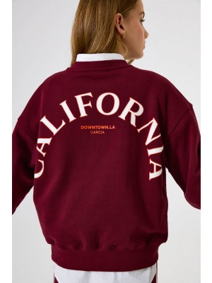 Garcia J52463_girls sweat 6637-dark cherry | Freewear J52463_girls sweat - www.freewear.nl - Freewear