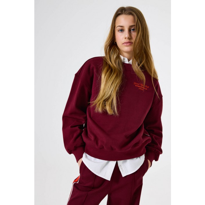 Garcia J52463_girls sweat 6637-dark cherry | Freewear J52463_girls sweat - www.freewear.nl - Freewear