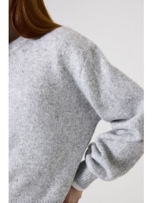Garcia K52444_girls pullover 2137-pebble melee | Freewear K52444_girls pullover - www.freewear.nl - Freewear