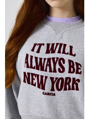 Garcia K52461_girls sweat 2137-pebble melee | Freewear K52461_girls sweat - www.freewear.nl - Freewear