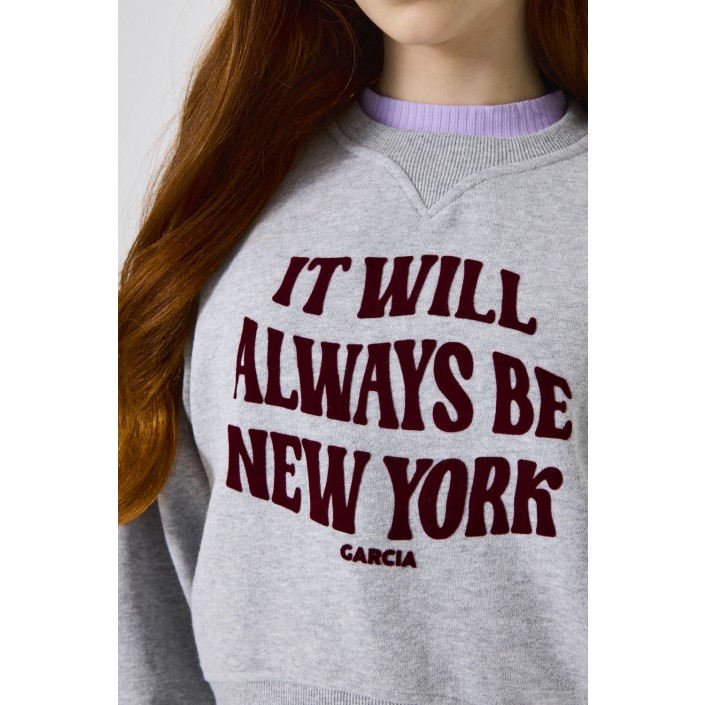 Garcia K52461_girls sweat 2137-pebble melee | Freewear K52461_girls sweat - www.freewear.nl - Freewear