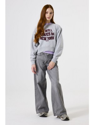 Garcia K52461_girls sweat 2137-pebble melee | Freewear K52461_girls sweat - www.freewear.nl - Freewear