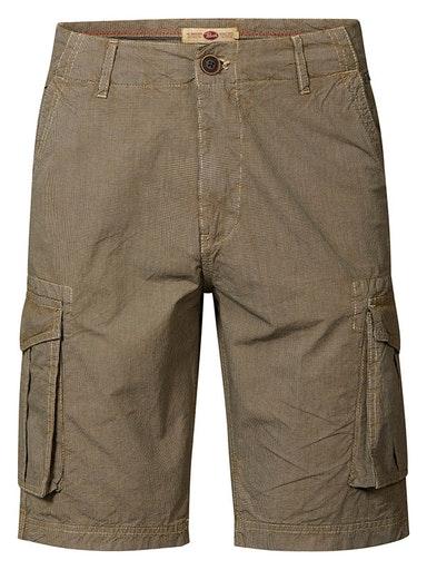Petrol Industries - Heren Geruite cargoshort - Bruin - Maat XL