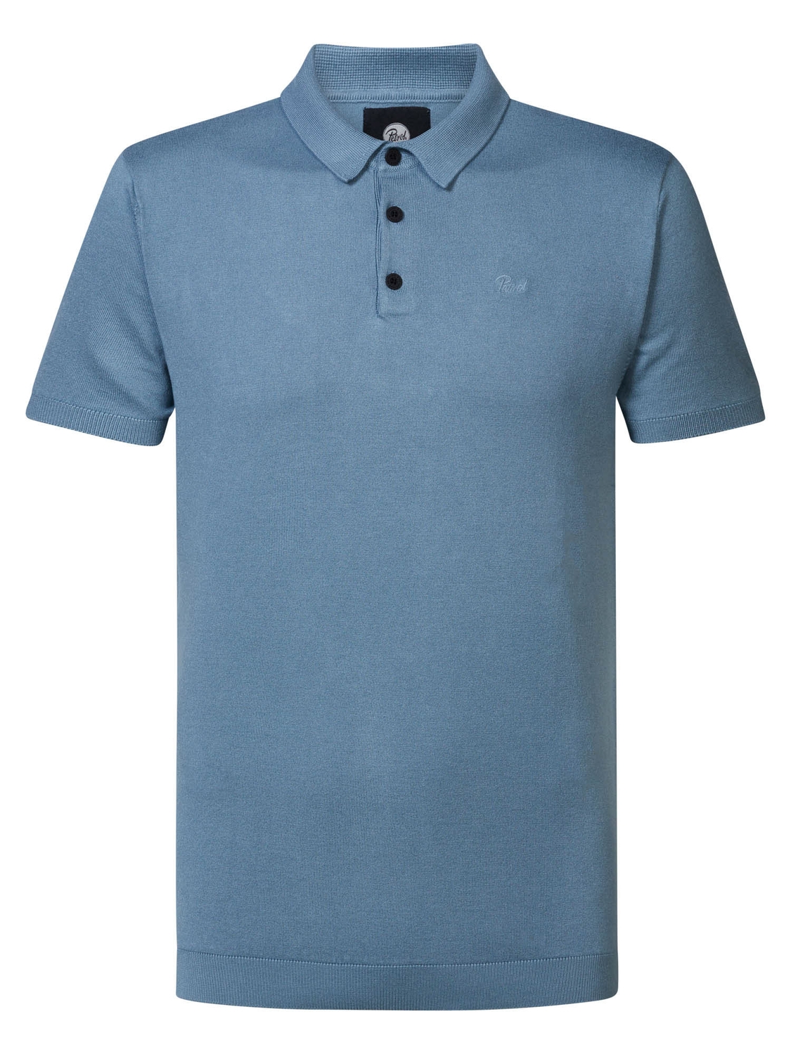 Petrol Industries Heren Gebreide polo Dusty Blue - XL