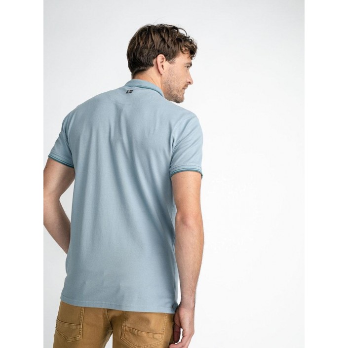 Petrol Industries Men Polo Short Sleeve Dusty Blue | Freewear | Freewear