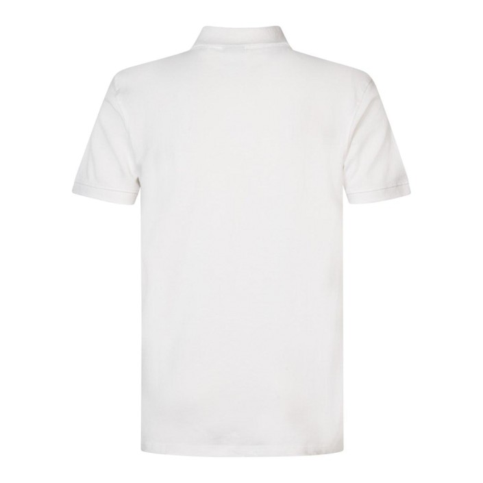 Petrol Industries Men Polo Short Sleeve Bright White | Freewear Men Polo Short Sleeve - www.freewear.nl - Freewear