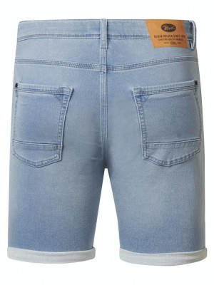 Petrol Industries Jackson Jogg - Denim Short Slim Fit Bleached | Freewear Jackson Jogg - Denim Short Slim Fit - www.freewear.nl - Freewear