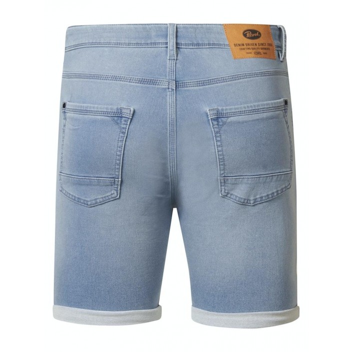 Petrol Industries Jackson Jogg - Denim Short Slim Fit Bleached | Freewear Jackson Jogg - Denim Short Slim Fit - www.freewear.nl - Freewear