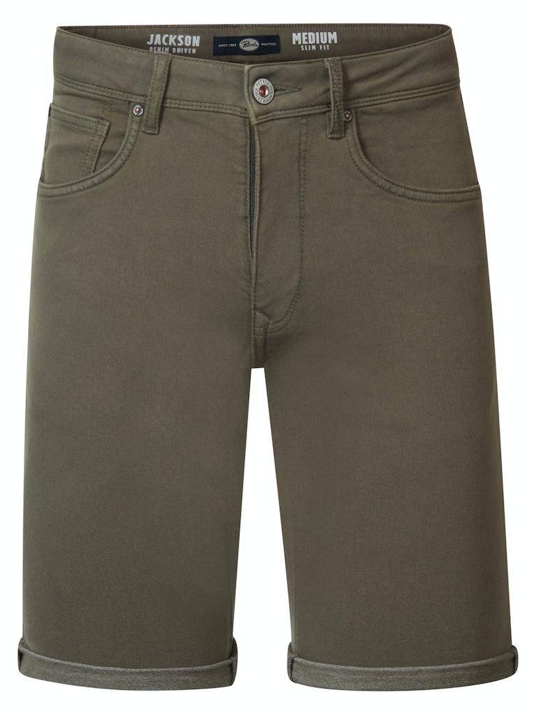 Petrol Industries - Heren Jackson Gekleurde Denim Short Sungreet - Groen - Maat XS