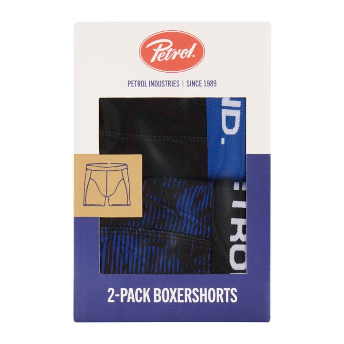 Petrol Industries Men Underwear Boxer 2-pack Black | Freewear Men Underwear Boxer 2-pack - www.freewear.nl - Freewear