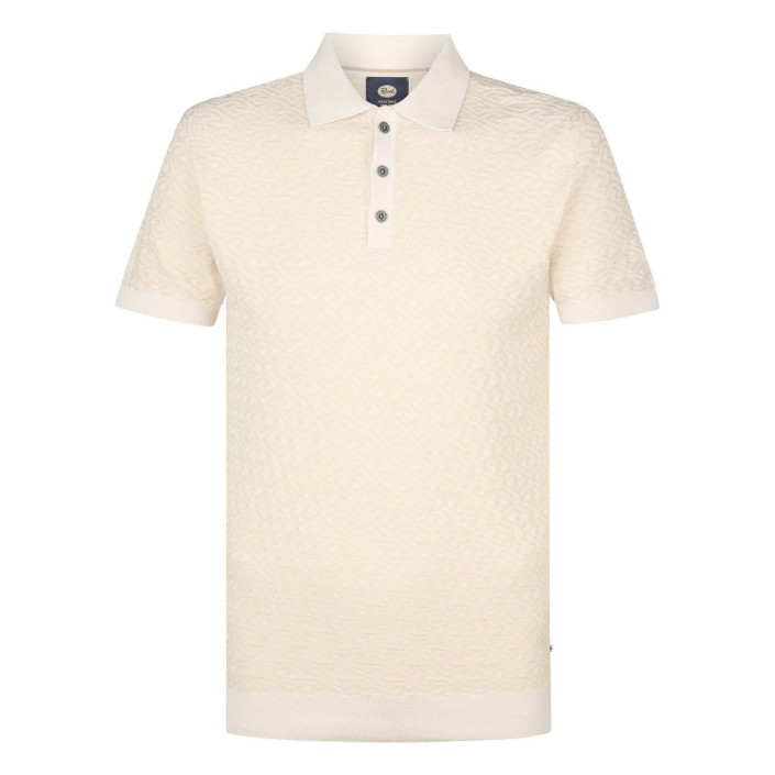 Petrol Industries Men Knitwear Polo Seashell | Freewear Men Knitwear Polo - www.freewear.nl - Freewear