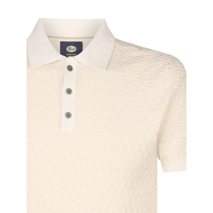 Petrol Industries Men Knitwear Polo Seashell | Freewear Men Knitwear Polo - www.freewear.nl - Freewear