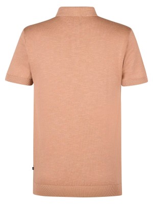 Petrol Industries Men Knitwear Polo Sandal Wood | Freewear Men Knitwear Polo - www.freewear.nl - Freewear