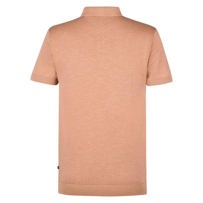 Petrol Industries Men Knitwear Polo Sandal Wood | Freewear Men Knitwear Polo - www.freewear.nl - Freewear