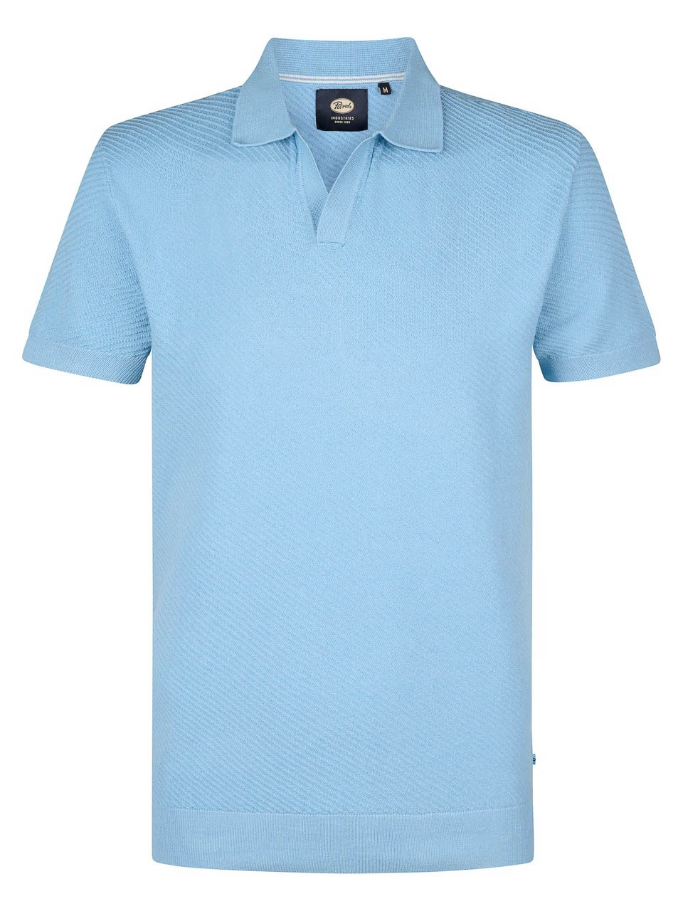 Petrol Industries - Heren Gebreide Polo Surf - Blauw - Maat L