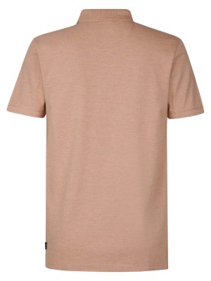 Petrol Industries Men Polo Short Sleeve Sandal Wood | Freewear Men Polo Short Sleeve - www.freewear.nl - Freewear