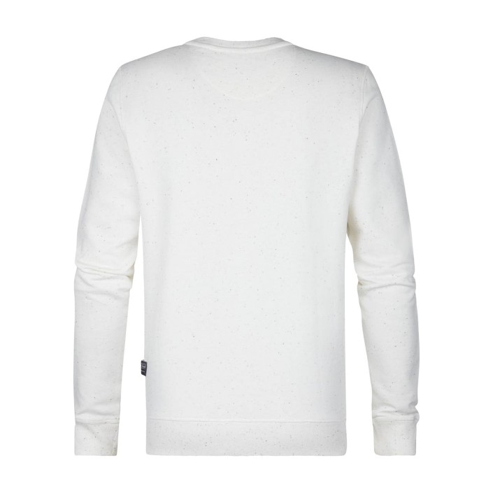 Petrol Industries Men Sweater Round Neck Seashell | Freewear Men Sweater Round Neck - www.freewear.nl - Freewear