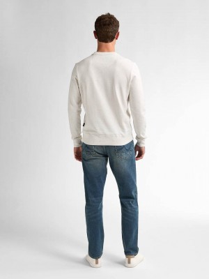 Petrol Industries Men Sweater Round Neck Seashell | Freewear Men Sweater Round Neck - www.freewear.nl - Freewear