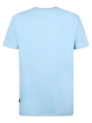Petrol Industries Men T-Shirt SS Pale Blue | Freewear Men T-Shirt SS - www.freewear.nl - Freewear