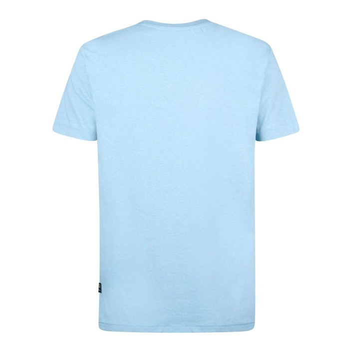Petrol Industries Men T-Shirt SS Pale Blue | Freewear Men T-Shirt SS - www.freewear.nl - Freewear