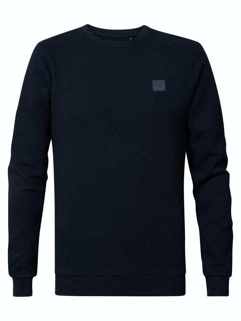 Petrol Industries - Heren Klassieke sweater - Blauw - Maat S