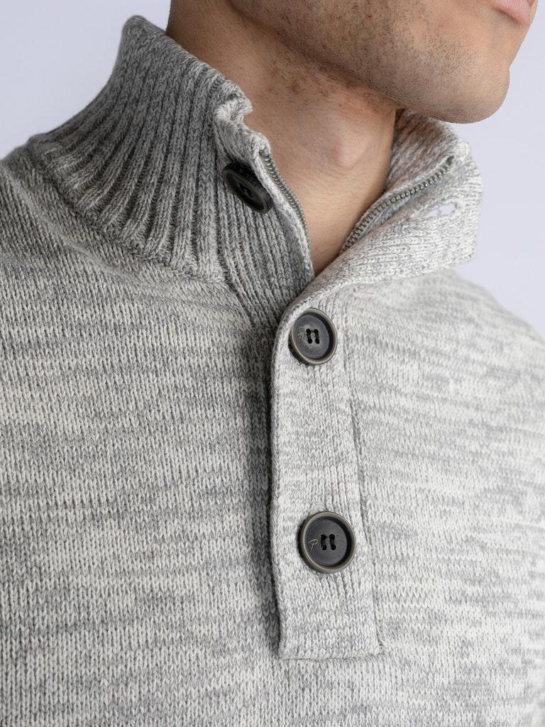 Petrol Industries Gemêleerde Trui Kenai Antique White Melee - XXL