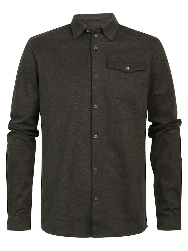 Petrol Industries Marl Shirt Ocean Shores Hunter Green - XL