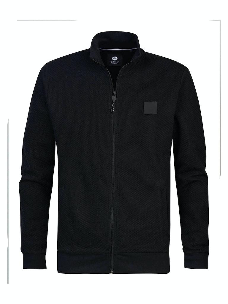 Petrol Industries - Heren Geribd vest - Zwart - Maat S