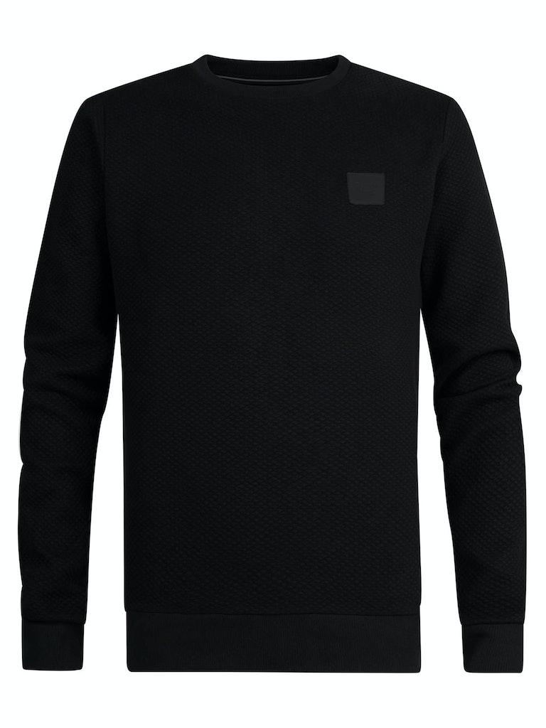 Petrol Industries Ribbed Sweater Virginia Dark Black - XXXL