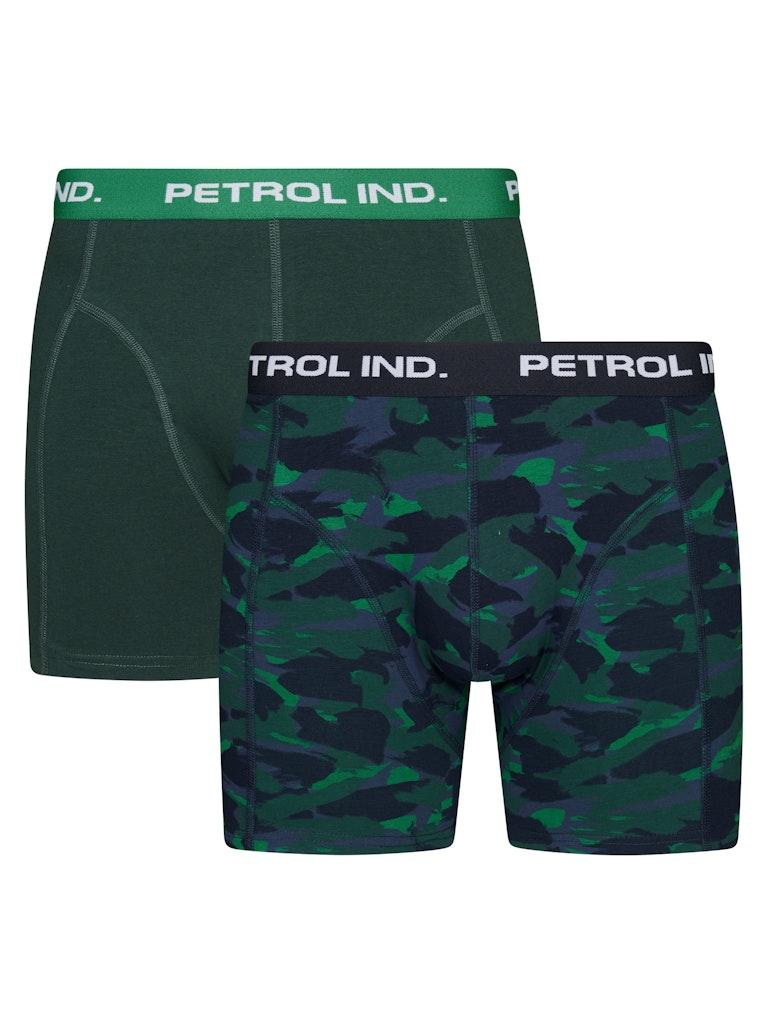 Petrol Industries - Heren 2-pack Boxershorts Racer - Groen - Maat S
