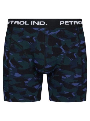 Petrol Industries Men Underwear Boxer 2-pack Dark Black | Freewear Men Underwear Boxer 2-pack - www.freewear.nl - Freewear
