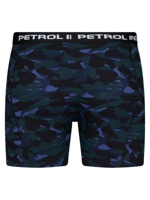 Petrol Industries Men Underwear Boxer 2-pack Dark Black | Freewear Men Underwear Boxer 2-pack - www.freewear.nl - Freewear