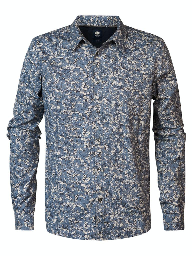 Petrol Industries Men Shirt Long Sleeve Aop