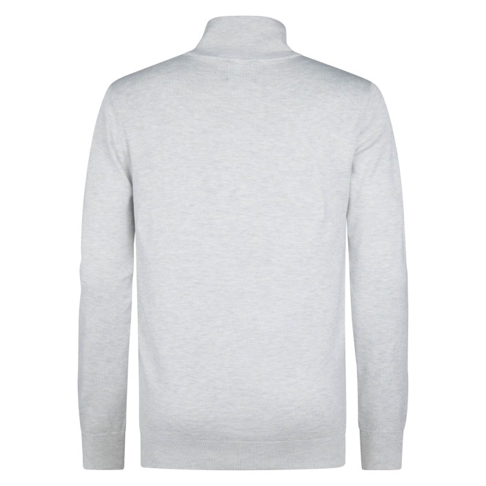Petrol Industries Men Knitwear Collar Basic Antique White Melee | Freewear Men Knitwear Collar Basic - www.freewear.nl - Freewear