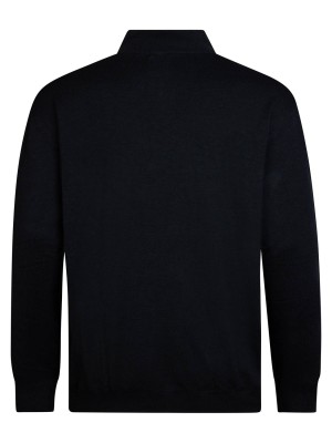 Petrol Industries Men Knitwear Collar Basic Deep Black | Freewear Men Knitwear Collar Basic - www.freewear.nl - Freewear