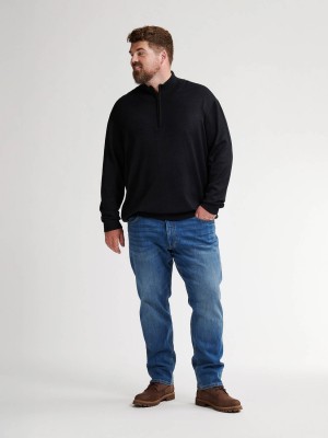 Petrol Industries Men Knitwear Collar Basic Deep Black | Freewear Men Knitwear Collar Basic - www.freewear.nl - Freewear