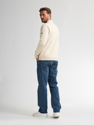 Petrol Industries Men Knitwear Collar Raw Sand | Freewear Men Knitwear Collar - www.freewear.nl - Freewear