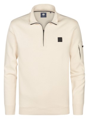 Petrol Industries Men Knitwear Collar Raw Sand | Freewear Men Knitwear Collar - www.freewear.nl - Freewear