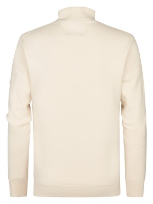 Petrol Industries Men Knitwear Collar Raw Sand | Freewear Men Knitwear Collar - www.freewear.nl - Freewear