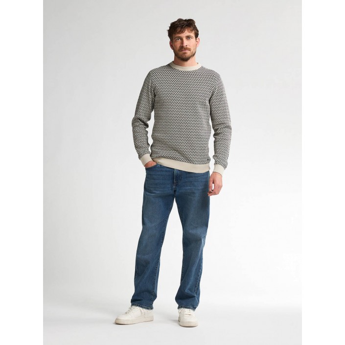 Petrol Industries Men Knitwear Round Neck Basic Seashell | Freewear Men Knitwear Round Neck Basic - www.freewear.nl - Freewear