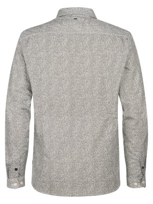 Petrol Industries Men Shirt Long Sleeve AOP Mossy Stone | Freewear Men Shirt Long Sleeve AOP - www.freewear.nl - Freewear