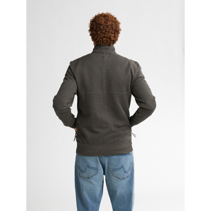 Petrol Industries Men Sweater Collar Zip Beluga | Freewear Men Sweater Collar Zip - www.freewear.nl - Freewear
