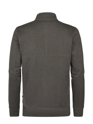 Petrol Industries Men Sweater Collar Zip Beluga | Freewear Men Sweater Collar Zip - www.freewear.nl - Freewear