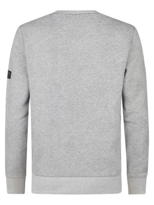 Petrol Industries Men Sweater Round Neck Light Grey Melee | Freewear Men Sweater Round Neck - www.freewear.nl - Freewear