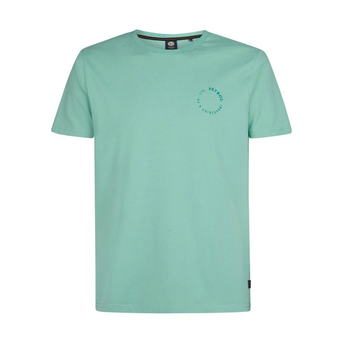 Petrol Industries Men T-Shirt SS Pale Aqua | Freewear Men T-Shirt SS - www.freewear.nl - Freewear