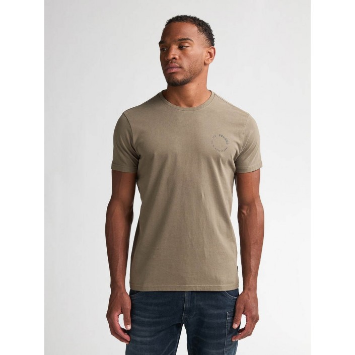 Petrol Industries Men T-Shirt SS Mossy Stone | Freewear Men T-Shirt SS - www.freewear.nl - Freewear