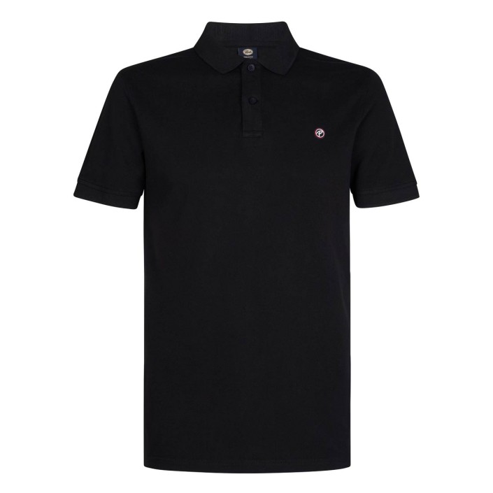 Petrol Industries Men Polo Short Sleeve Black | Freewear Men Polo Short Sleeve - www.freewear.nl - Freewear