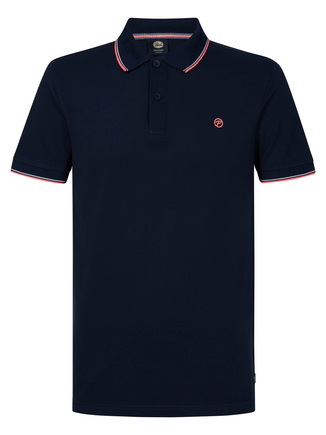 Petrol Industries - Heren Klassieke Polo Wave - Blauw - Maat XXXL