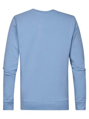 Petrol Industries Men Sweater Round Neck Pale Blue | Freewear Men Sweater Round Neck - www.freewear.nl - Freewear