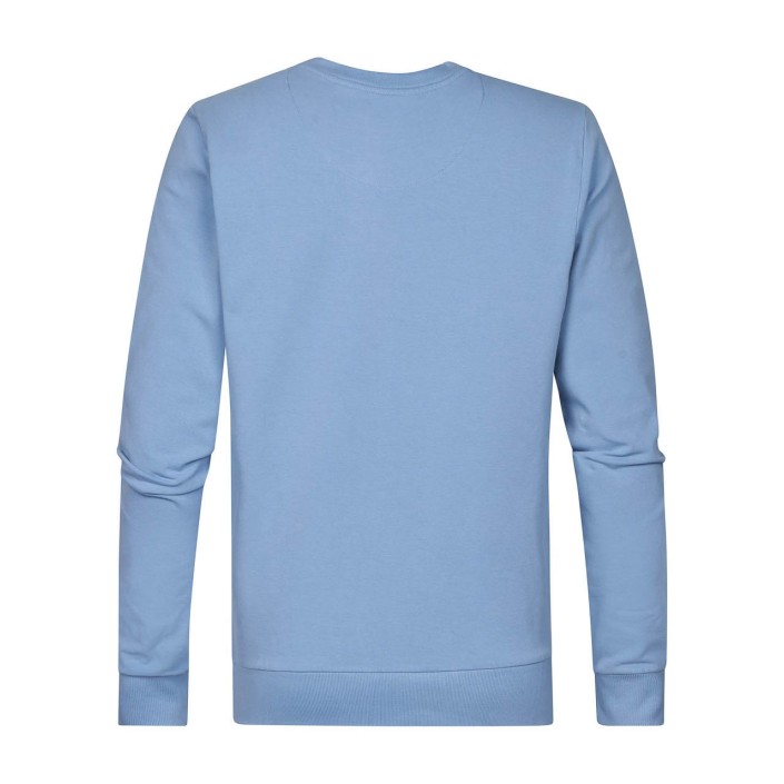 Petrol Industries Men Sweater Round Neck Pale Blue | Freewear Men Sweater Round Neck - www.freewear.nl - Freewear